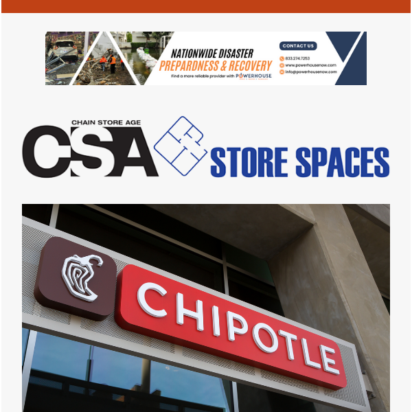 Store Spaces: Chipotle on track for big expansion; Check out new H&M, Saks Fifth Ave. stores; Retail/dining segments to watch; Asian chain in more U.S. expansion