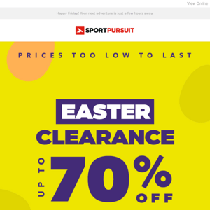 Easter CLEARANCE - The Hunt Starts Now