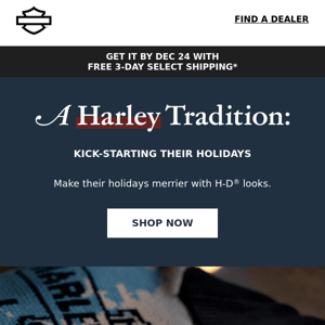 Spread Harley joy this season