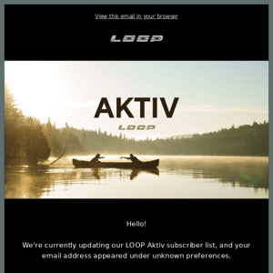 LOOP Aktiv subscription 🎣