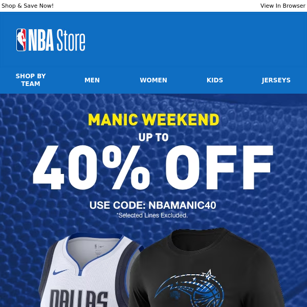 Manic Weekend Discounts | Up To 40% Off Now!