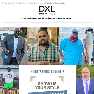 LAST CHANCE to Enter to Win a $500 DXL Gift Card!