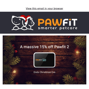 15% off Pawfit trackers!