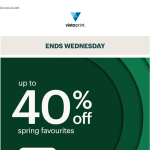 Up to 40% off spring favourites | Check out our sale