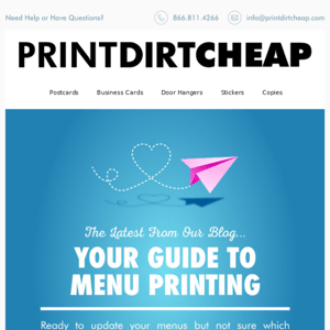Your Guide to Menu Printing ✅
