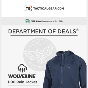 DOD: Ready for rain? $39.99 Wolverine Jacket  👇