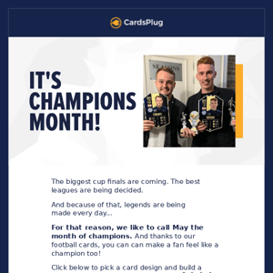 Welcome To Champions Month 😍