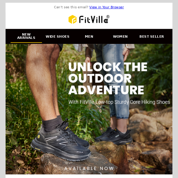 Just Landed: the FitVille Low-top Sturdy Core Hiking Shoes