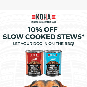 [EXPIRES TONIGHT] 10% OFF Select Slow Cooked Stews for Dogs