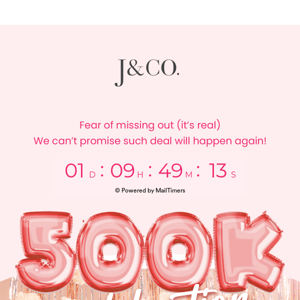 Hey J & Co Jewellery, have you set a reminder?