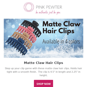 New!  Matte Claw Clips 😍