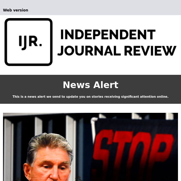 Joe Manchin Slapped with Brutal 2024 Election News