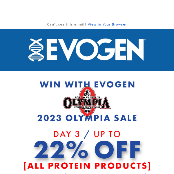 Win with Evogen Sale 🥇 Day 3 ☕