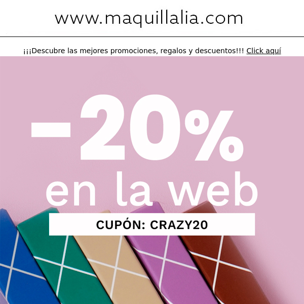 -20% en la Web 🎉 ¡Para despedir el año!