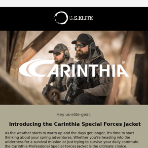 The Ultimate Spring Jacket is Here - Get Your Carinthia Professional Special Forces Jacket Today!