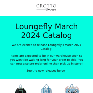 Loungefly March 2024 Catalog is now available!