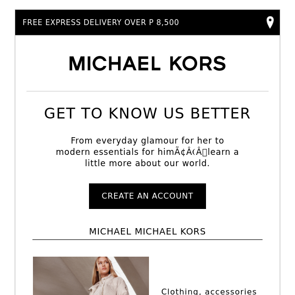 Let's Get To Know Each Other - Michael Kors