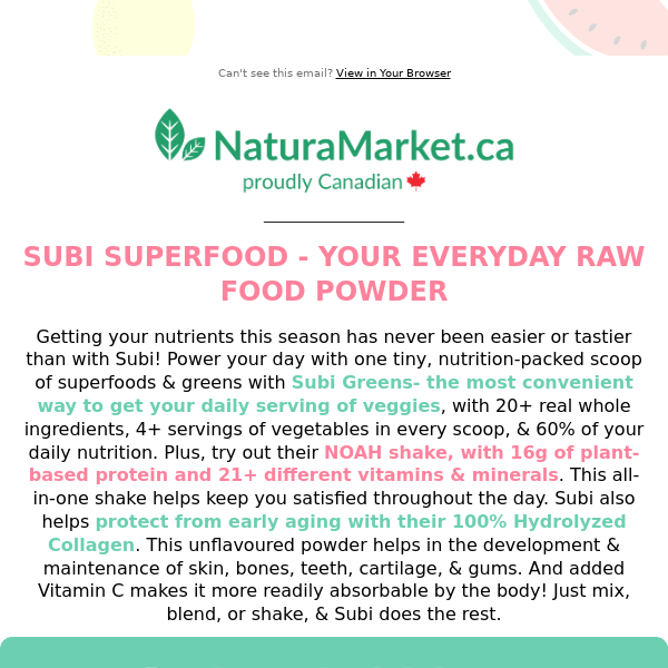 Superfood Yourself with Subi 🌱 Everyday Raw Food Powder