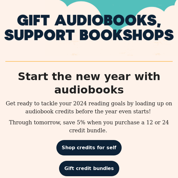 Start the New Year off With Audiobooks 🎧