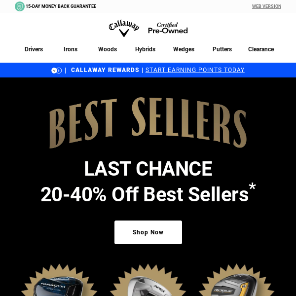 Last Chance: 20-40% Off Best Sellers