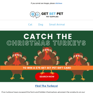 👀 Win a £75 Gift Card | Find Five Turkeys on Our Website!
