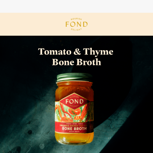 Tomato & garlic & thyme, oh my!