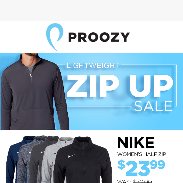 Zip Up & Save - Super Lightweight Styles!