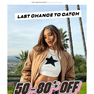 LAST CHACE: 50-80% OFF SITEWIDE⚡