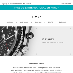 Dropping 4/4: Q Timex Three Time Zone Chronograph