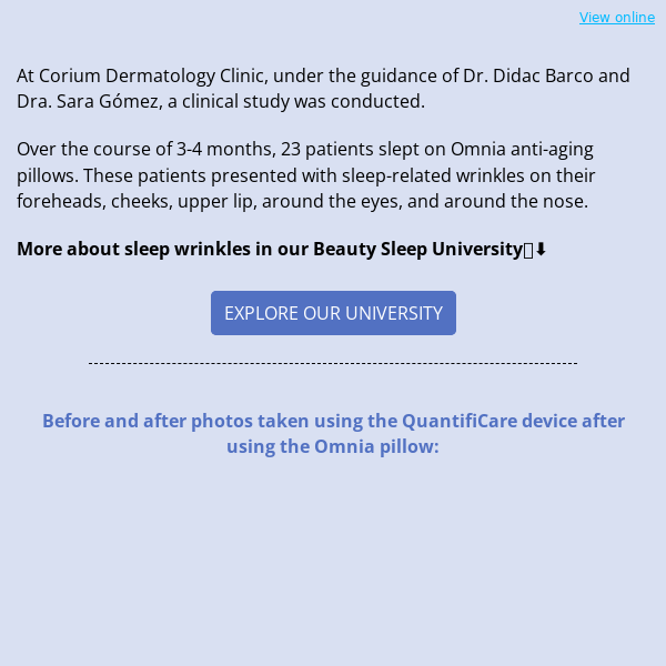 ⚡THE OMNIA PROVEN RESULT: sleep wrinkles significantly reduced after 3 month of study