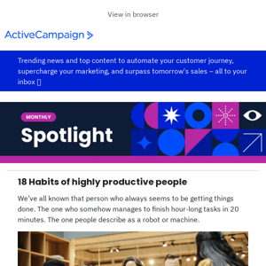 Unlock the Secrets of Highly Productive People with ActiveCampaign 🚀