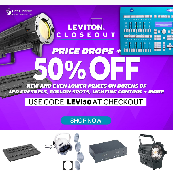 50% OFF on Top of Even Lower Prices