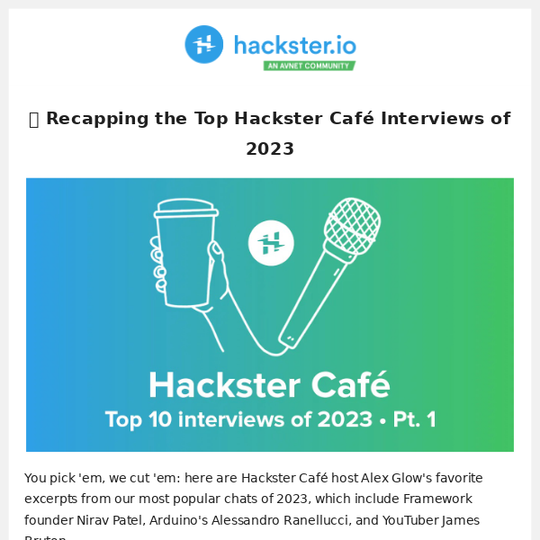 News from Hackster.io ⚡