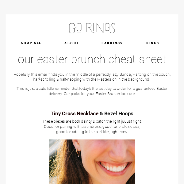 🐣 Brunch Looks + last chance to order for Easter