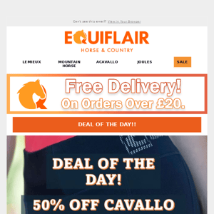 Deal of the Day - 50% Off Cavallo Riding Tights