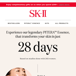 The essence that transforms skin in 28 days!