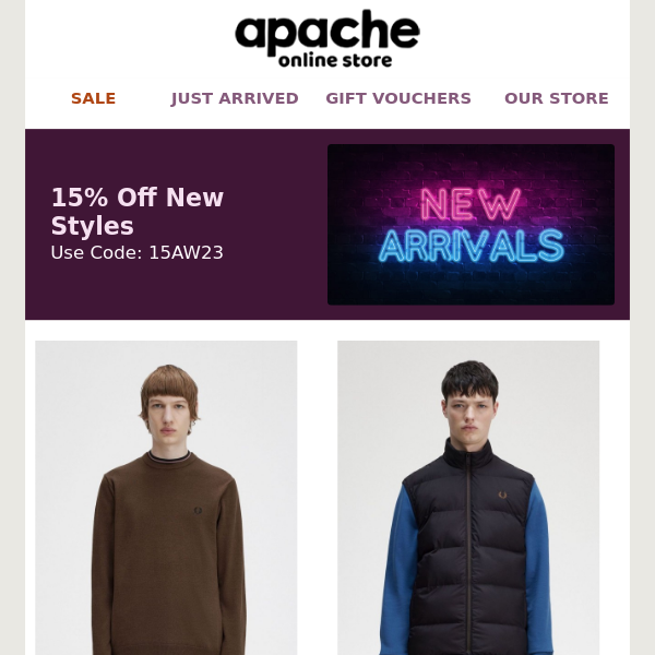 Apache Your 15% Discount Code Is Here