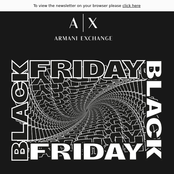 30% off Black Friday Starts Now - Armani