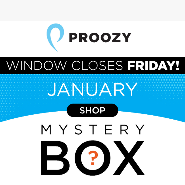 Friday is your last chance to grab a Mystery Box! 📦