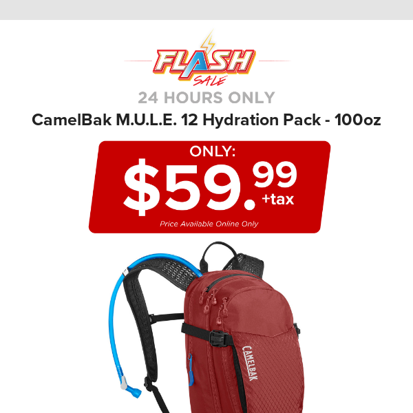 🔥  24 HOURS ONLY | CAMELBAK BIKE HYDRATION PACK | FLASH SALE