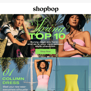 Top 10: your spring style checklist