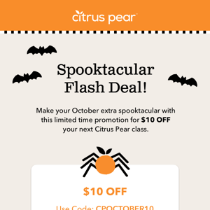 No Tricks, Only A Few Hours Left to Get This Treat!