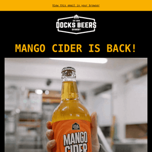 MANGO CIDER IS BACK! 🥭