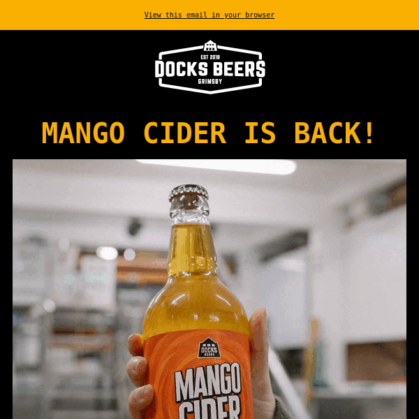 MANGO CIDER IS BACK! 🥭