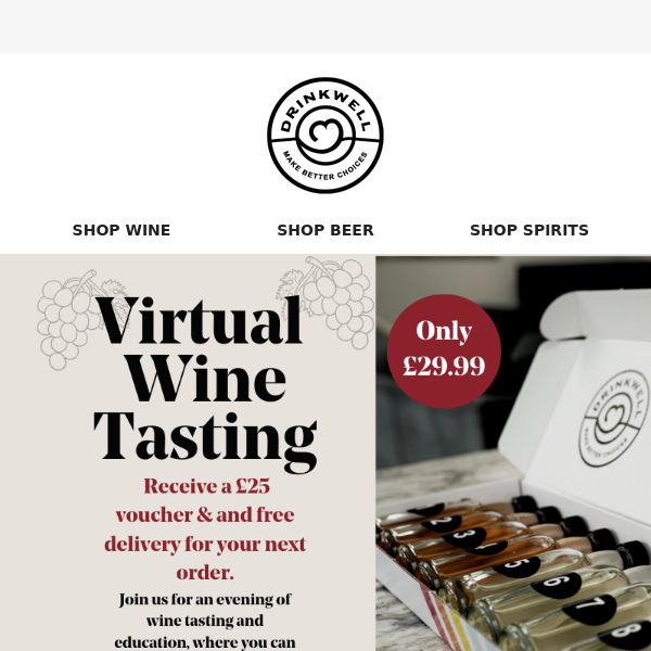 Our Virtual Wine Tasting is back!🍷