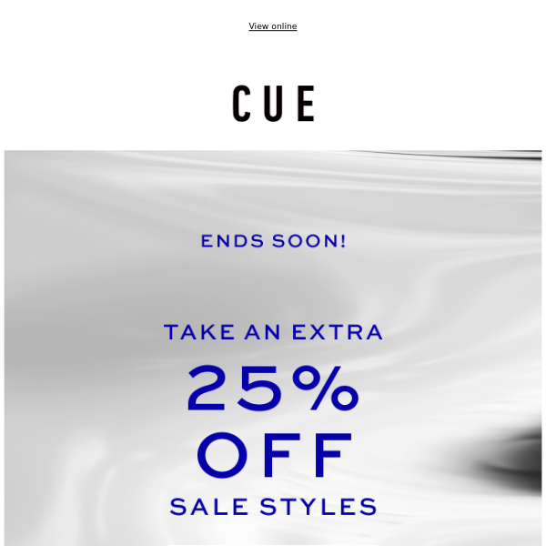 Extra 25% off SALE | Ending soon...