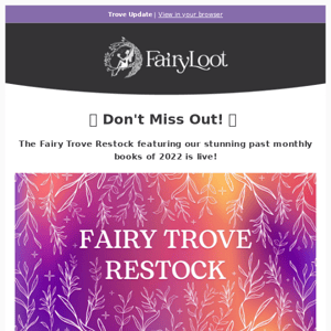 Did you miss our Fairy Trove restock? 📚