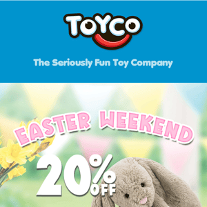 HOP HOP HORRAY - 20% Off Easter Weekend Sale is HERE! 🥕🐇
