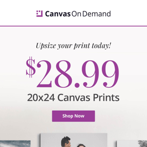 Limited Time: $29.99 18x24 Canvas Prints - Canvas On Demand