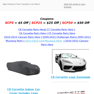 Brand New C8 Corvette Car Covers and Sunshades In Stock!